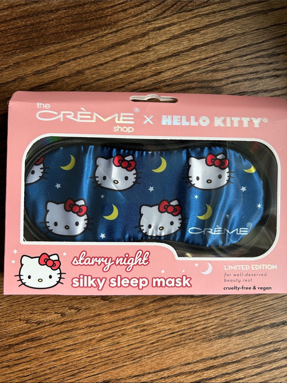 Crème x Hello Kitty Starry Night Silky Sleep Mask - Blue NWT